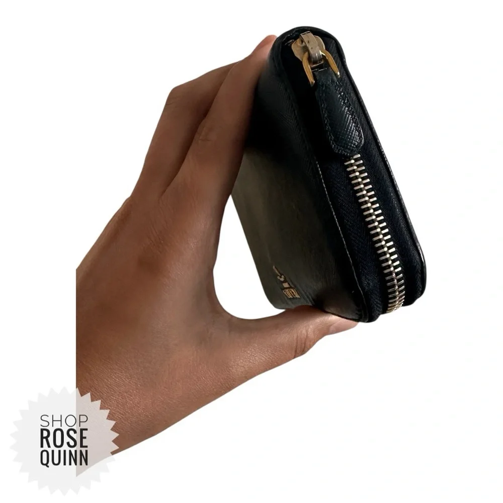 PRADA | Black Continental Zipper Wallet - Picture 7 of 14